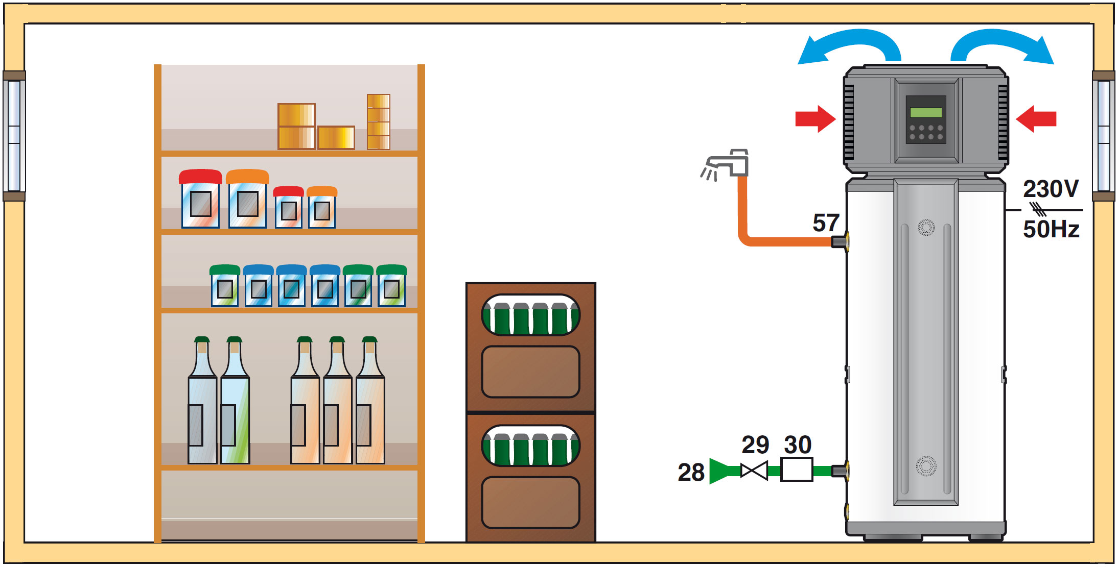 Chauffe eau Thermodynamique DE DIETRICH Kaliko TWH 200 E Air Extérieur